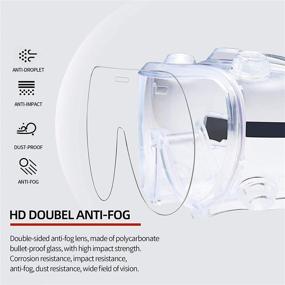 img 3 attached to Anti Fog Protective Oversized Non Prescription Adjustable