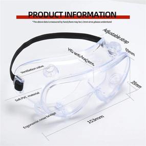 img 1 attached to Anti Fog Protective Oversized Non Prescription Adjustable