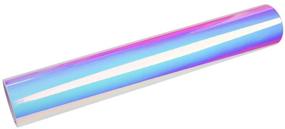 img 3 attached to TECKWRAP Opal White Holographic Chrome Craft Vinyl Roll, 1ft x 5ft