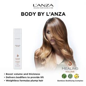 img 3 attached to 💆 Шампунь для утолщения волос L'ANZA Healing Volume объемом 10.1 Fl Oz - нежный аромат, забота о объеме волос.