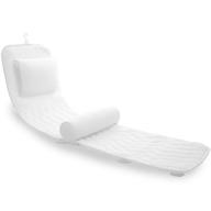 🛀 aeroivi full body bath pillow with lumbar support bathtub cushion - 3d air mesh, 14 suction cups - fits any tub logo