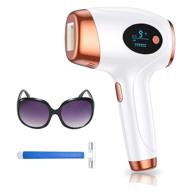 💫 ipl hair removal - laser permanent hair removal device for women and men, 999900 flashes upgraded at-home treatment for facial legs arms whole body logo