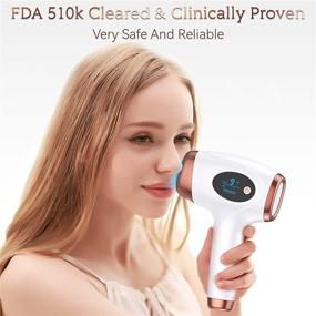 img 3 attached to 💫 IPL Hair Removal - Laser Permanent Hair Removal Device for Women and Men, 999900 Flashes UPGRADED At-Home Treatment for Facial Legs Arms Whole Body