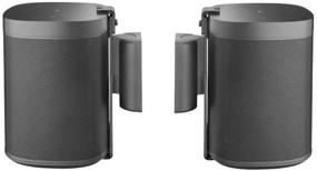 img 3 attached to 🔊 Cavus Swivel and Tilt Speaker Wall Mounts for Sonos ONE - CMSOB-Pair Black