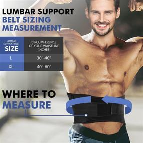 img 1 attached to 🎁 Lumbar Support Belt for Pain Relief & Lifting: Ideal Christmas Gift for Men & Women with Herniated Disc, Sciatica - Breathable Lower Back Brace