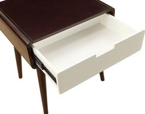 img 1 attached to 🛋️ ACME Furniture Christa End Table 82852: Espresso & White, One Size