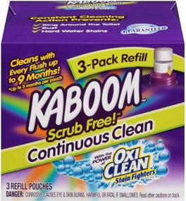 img 4 attached to Effortless Cleaning: Kaboom Scrub Free! Continuous Clean with OxiClean 3-Pack Refill