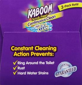 img 1 attached to Effortless Cleaning: Kaboom Scrub Free! Continuous Clean with OxiClean 3-Pack Refill