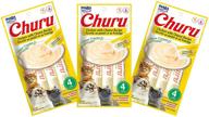 chicken with cheese recipe lickable purée natural cat treats - inaba churu, 12 tubes логотип