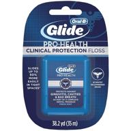 🦷 oral-b glide pro-health advanced floss, fresh mint - pack of 6, 38.20 yards: optimal dental care for an enhanced oral health routine logo