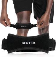 🏋️ berter knee straps for effective knee pain relief: 2 pack, adjustable & durable brace for squats, running, jumpers knee and runners knee логотип