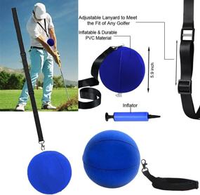 img 3 attached to 🏌️ Amy Sport Golf Swing Training Aid Arm Band Trainer: Enhance Your Posture and Improve Accuracy with Impact Ball Inflator Assistance Set for Men and Women Golfers