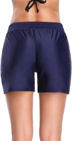 img 2 attached to 🩳 Yilisha Black Women's Swim Short: Comfy Boy Shorts for Chic Poolside Style