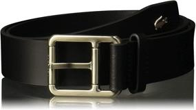 img 3 attached to Lacoste Mens Buckle Detailing Black Men's Accessories and Belts