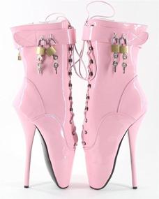 img 3 attached to 🔒 WONDERHEEL Womens Padlocks Ballet Boots: Unlock the Perfect Combination of Style and Security