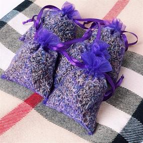 img 2 attached to Dried Lavender Flower Buds Sachets - 18 Packs: 100% Natural Home Fragrance & Freshener for Drawers, Closets & More