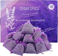 dried lavender flower buds sachets - 18 packs: 100% natural home fragrance & freshener for drawers, closets & more логотип