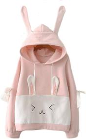 img 4 attached to 🐰 Aza Boutique Adorable Bunny Sweatshirt for Girls