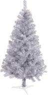 🎄 arthas 6' ft tinsel christmas tree - sparkling silver for stunning home décor, xmas holiday season, and easy storage логотип
