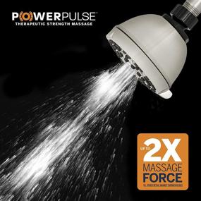 img 2 attached to 🚿 Revitalize Your Shower Experience with Waterpik XAS-619E PowerPulse Shower Head Brushed Nickel: DIY Installation, Therapeutic Massage, Nozzle Clean Design