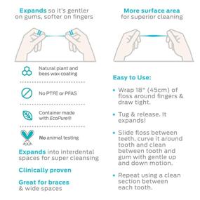 img 4 attached to DrTung's Smart Floss - 6 Pack Dental Floss (30 yds) with Natural Cardamom Flavor, Varying Colors