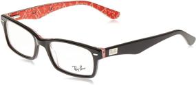 img 4 attached to 👓 Инновационные очки Ray Ban Rx5206 прямоугольные с текстурным дизайном: улучшите свое зрение с изыском