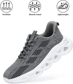 img 1 attached to UUBARIS Running Fashion Athletic Sneaker Sports & Fitness