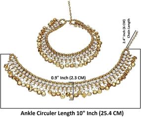 img 3 attached to 💍 Efulgenz Bollywood Wedding Bracelet Jewelry: Exquisite Women's Jewelry Collection
