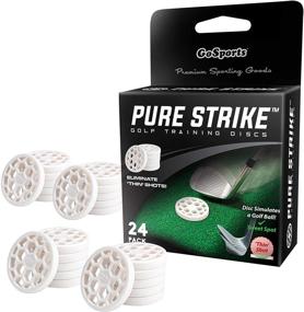 img 4 attached to 🏌️ GoSports Golf Pure Strike Training Discs - 24 Pack, White - Eliminate Thin Shots