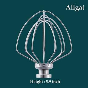 img 3 attached to 🥚 KitchenAid Tilt-Head Stand Mixer Accessory - Stainless Steel Wire Whip Attachment K45WW Replacement: Ideal for Whipping Egg White, Mayonnaise & Cream, Cake Mixing, Dishwasher Safe