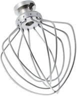 🥚 kitchenaid tilt-head stand mixer accessory - stainless steel wire whip attachment k45ww replacement: ideal for whipping egg white, mayonnaise & cream, cake mixing, dishwasher safe logo