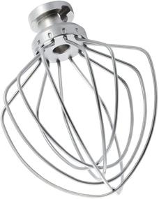 img 4 attached to 🥚 KitchenAid Tilt-Head Stand Mixer Accessory - Stainless Steel Wire Whip Attachment K45WW Replacement: Ideal for Whipping Egg White, Mayonnaise & Cream, Cake Mixing, Dishwasher Safe