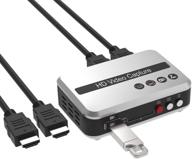 🎮 digitnow hdmi видео конвертер game capture - hd видео рекордер для ps4, xbox one/xbox 360, livetv, pvr dvr - поддерживает 1080p hdcp видео, микрофон - компьютер не нужен! логотип