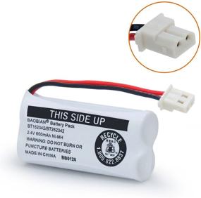 img 2 attached to 🔋 High Performance BAOBIAN BT162342 BT262342 Battery - Upgrade for VTech & AT&amp;T Cordless Phones (2-Pack)