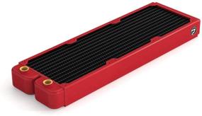 img 4 attached to PrimoChill 360mm EximoSX Ultra Radiator - Candy Red: Achieve Ultimate Cooling Performance in Style!