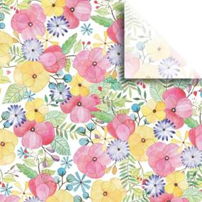 img 2 attached to 🌸 Jillson Roberts Premium Printed Tissue Paper: Fanciful Florals Assortment - 24 Sheets, 3 Options