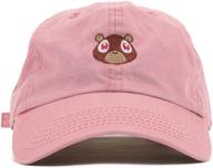 🧢 mens bear print adjustable cotton strapback dad hat baseball cap - fgss: top quality and complete comfort logo