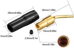 img 1 attached to 🔌 High-Quality Eightnoo 2mm Banana Plug Screw Type Connector for 12 AWG Speaker Wire - Gold Plated | 2-Pair Set