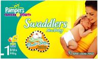 pampers swaddlers size 1 diapers - 92 count logo