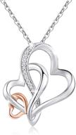 👵 s925 sterling silver three generations necklace – rose gold tone infinity love necklace for grandma, mom, and granddaughter – perfect for mother's day, birthday and holiday gifts – medwise jewelry logo