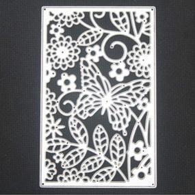 img 3 attached to 🦋 Butterfly Flower Die Cuts - Leaf Frame Flower Christmas Metal Cutting Dies Stencils Template Mould for DIY Invitation Card, Scrapbook, Embossing, and Craft Card Making