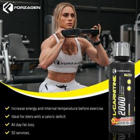 img 1 attached to Forzagen L-Carnitine 2000: Enhance Energy, Burn Fat & Boost Performance - Liquid 🍑 L Carnitine with Vitamin B6, Acetyl L-Carnitine, L-Tartrate - Peach Mango Flavor, 30 Servings