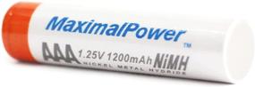 img 2 attached to Аккумуляторы MaximalPower AAA (1200mAh) - высокая емкость, долговечность Ni-MH тройные батарейки 1.2V (упаковка из 4 штук в комплекте с бесплатным кейсом)