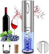 🍷 zupora electric wine opener - automatic electric corkscrew for wine bottles - rechargeable electronic wine opener - ideal christmas gifts логотип