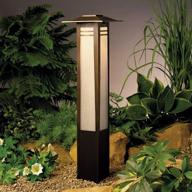 🌿 enhance your garden with kichler 15392oz zen garden bollard - 1-light 12v, olde bronze logo