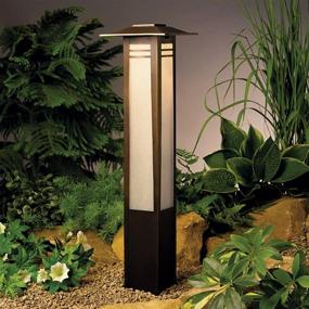 img 1 attached to 🌿 Enhance Your Garden with Kichler 15392OZ Zen Garden Bollard - 1-Light 12V, Olde Bronze