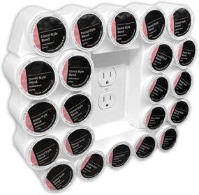 img 4 attached to ☕ Maximize Space Efficiency with Storage Theory's 22 Capacity Single Serve Coffee or Tea Pod Wall Display in White Color