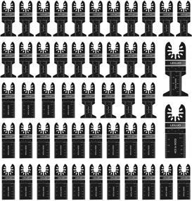 img 4 attached to 🔧 LEILUO 50-Pack Multitool Wood Blades compatible with DeWalt, Bosch, Milwaukee, Craftsman, Rockwell, Fein, Porter-Cable, Chicago, Ridgid, Makita, and Ryobi Oscillating Tools