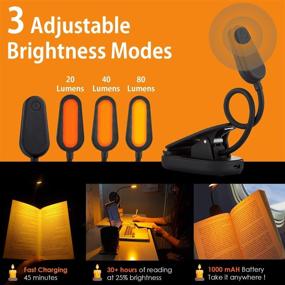 img 1 attached to 📚 Giftable Amber Book Light - Blue Light Blocking - Night Reading Light by Amber Light Store: Rechargeable, 1600K for Bedtime Reading. Ideal as a Giftable Kindle & LED Book Light Solution