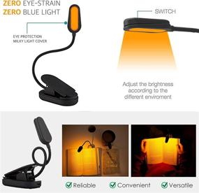 img 3 attached to 📚 Giftable Amber Book Light - Blue Light Blocking - Night Reading Light by Amber Light Store: Rechargeable, 1600K for Bedtime Reading. Ideal as a Giftable Kindle & LED Book Light Solution